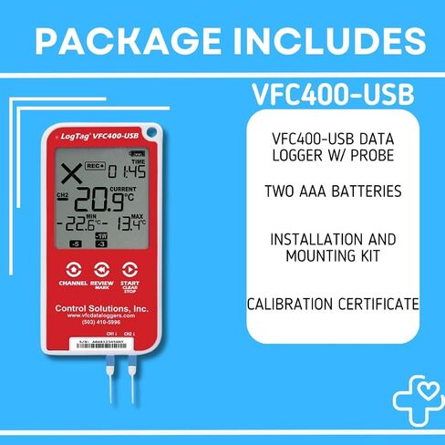 VFC400-USB Kit-5ft: حل شامل لمراقبة درجة الحرارة in Saudi Arabia