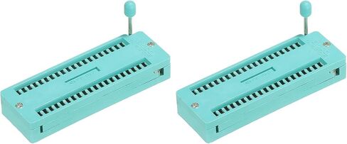 PATIKIL Universal IC Test ZIF Socket 24 Pin 2.54mm Pitch for Microcontroller, Chip, Breadboard, Program IC's, 2 Pack in Saudi Arabia