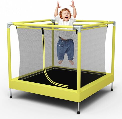 EL&IT·Wings Trampoline for Kids-6.5FT/4.5FT Indoor/Outdoor Toddler/Kids Trampoline with Net, Safety Small/Baby Trampoline with Enclosure-Birthday Gift for Children Age 1-8 in Kuwait