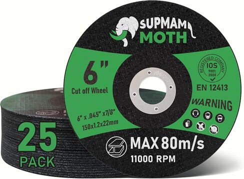 55 Pack 4 1/2 Cut Off Wheel Angle Grinder Cutting Disc for Metal & Stainless Steel Cutting Wheel Ultra Thin 0.045'' x 7/8 Arbor in Saudi Arabia