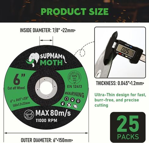 55 Pack 4 1/2 Cut Off Wheel Angle Grinder Cutting Disc for Metal & Stainless Steel Cutting Wheel Ultra Thin 0.045'' x 7/8 Arbor in Saudi Arabia