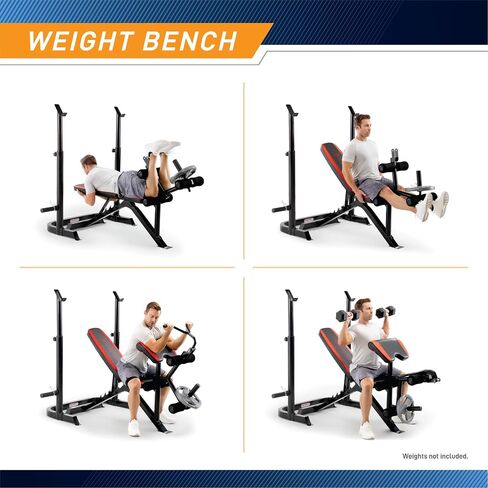 Marcy Adjustable Olympic Weight Bench with Leg Developer and Squat Rack MKB-979 in Saudi Arabia