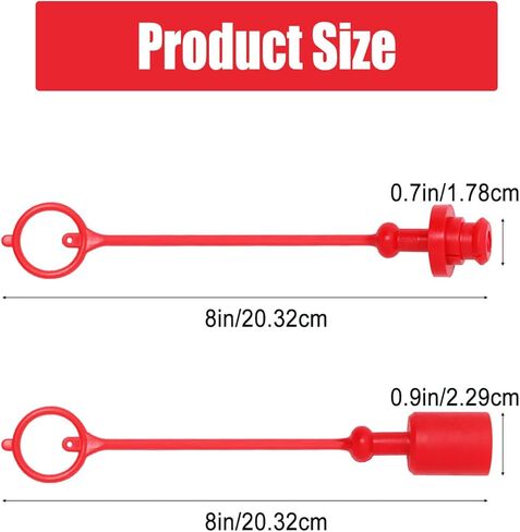 8PCS 3/8 ISO Tractor Hydraulic Coupler Male Dust Cap and Female Plug Cover Quick Disconnects Port Plug Cover Fittings with Retention Ring in Kuwait