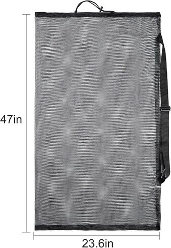 Surblue Extra Large Soccer Ball Bag Mesh Sports Ball Bag with Adjustable Shoulder Strap Heavy Duty Drawstring Bags Team Work for Holding Basketball, Volleyball, Baseball, Water Sports, Swimming Gear in Saudi Arabia