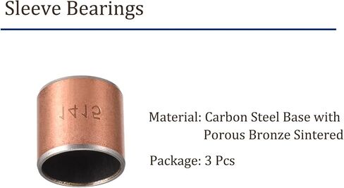 3pcs 0406 Sleeve Bearings - [4mm Bore Dia x 6mm OD x 6mm Length] Wrapped Oilless Bushings for Sliding Movements of Machinery Use in Saudi Arabia