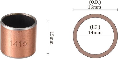3pcs 0406 Sleeve Bearings - [4mm Bore Dia x 6mm OD x 6mm Length] Wrapped Oilless Bushings for Sliding Movements of Machinery Use in Saudi Arabia