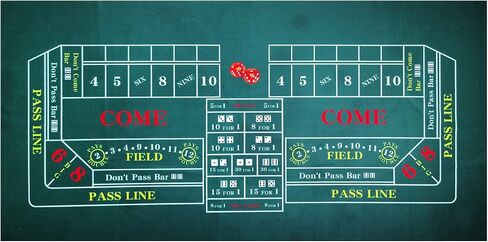 BALIKEN Tabletop Casino Felt 36"x72" for Craps Casino Table Top Felt Layout Mat in Saudi Arabia