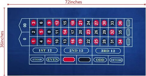 BALIKEN Tabletop Casino Felt 36"x72" for Craps Casino Table Top Felt Layout Mat in Saudi Arabia