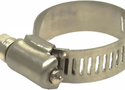 Hoteche 100 قطعة 1/2 بوصة إلى 1-1/4 بوصة OD. مشابك خرطوم من الفولاذ المقاوم للصدأ بعرض شريط 1/2 بوصة 20052040، فضي in Kuwait