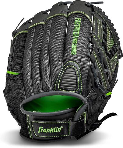 قفازات Franklin Sports Fastpitch Pro Series للكرة اللينة - رمي اليد اليمنى أو اليسرى - مقاسات البالغين والشباب - مقاس 11 بوصة، 11.5 بوصة، 12 بوصة، 12.5 بوصة و13 بوصة in Kuwait