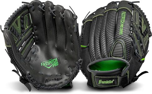 قفازات Franklin Sports Fastpitch Pro Series للكرة اللينة - رمي اليد اليمنى أو اليسرى - مقاسات البالغين والشباب - مقاس 11 بوصة، 11.5 بوصة، 12 بوصة، 12.5 بوصة و13 بوصة in Kuwait
