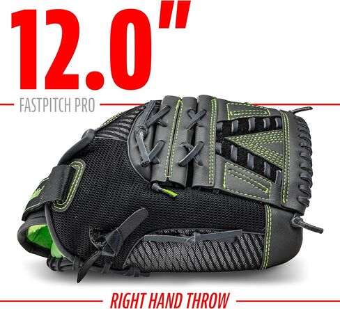 قفازات Franklin Sports Fastpitch Pro Series للكرة اللينة - رمي اليد اليمنى أو اليسرى - مقاسات البالغين والشباب - مقاس 11 بوصة، 11.5 بوصة، 12 بوصة، 12.5 بوصة و13 بوصة in Kuwait