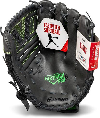 قفازات Franklin Sports Fastpitch Pro Series للكرة اللينة - رمي اليد اليمنى أو اليسرى - مقاسات البالغين والشباب - مقاس 11 بوصة، 11.5 بوصة، 12 بوصة، 12.5 بوصة و13 بوصة in Kuwait