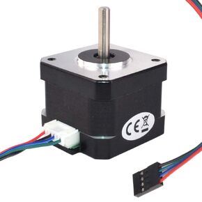 Nema 17 Pancake Stepper Motor 28.33oz-in 1.2A 30mm Bipolar 1.8 Degree 4-Lead for 3D Printer CNC Extruder