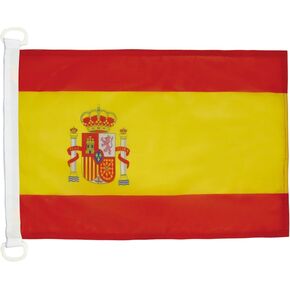 Spain NAUTICAL Flag 18'' x 12'' - Spanish flags 30 x 45 cm - Banner 12x18 in for boat - AZ FLAG