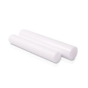 HDPE (High Density Polyethylene) Plastic Round Rod 3" x 12" White Color