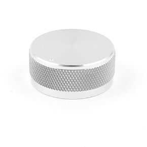 uxcell a15020500ux0475 1.4"x0.6" Silver Tone Solid Aluminum HiFi Speaker Radio Volume Knobs