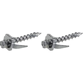 Exterior-Coated Fence Post Screws (#12 x 1-1/2") - 175 Pieces, Silver (9976305)
