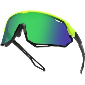 Baseball Sunglasses for Men Women, Cycling Sunglasses MTB Frame for Outdoor Sports Softball Running Biking
