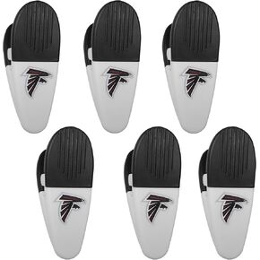 Siskiyou Sports NFL Atlanta Falcons Chip Clip Magnets, 6pk White, One Size