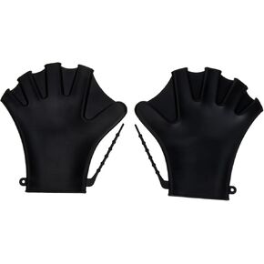 1 Pair Swimming Gloves Snorkeling Gloves Silicone Webbed Gloves Fingerless Swimming Gloves Fitness Accessories Gloves for Men Guantes De Gym para Hombres Water Gloves