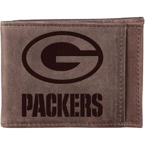 Team Sports America NFL Dallas Cowboys Front Pocket Slim Wallet for Men | Minimalist Leather RFID Blocking Bifold Card Holder with Money Clip | Officially Licensed Stamped Logo