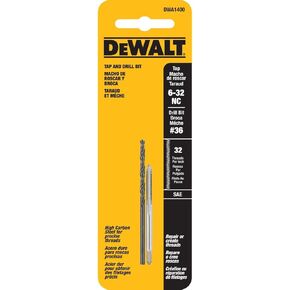 DeWalt Drill TAP Set, 6-32NC THRD 2PC