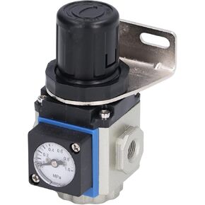 Air Compressors Pressure Regulator, Aluminum Alloy Mini Pressures Regulators Kit Small Drift Balanced Design for Industry GR200-08