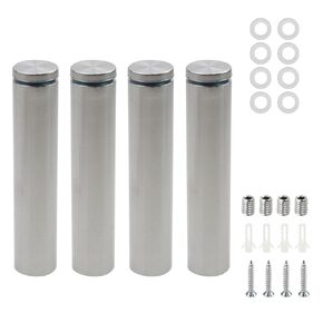Stainless Steel 1" Diameter Standoff Bolts, 5-inch Length - 4pcs