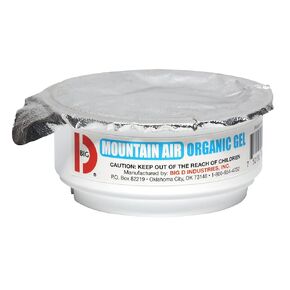 Big D 115 Organic Gel Deodorant, Mountain Air Fragrance (Pack of 12) - Lasts up to 30 Days - Air freshener Ideal for Patient Care, restrooms, Offices, Food Service