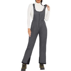 GEMYSE Women's Insulated Waterproof Ski Bib Overalls Winter Snowboarding Pants