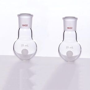 Lab Boiling Flasks 100mL Single Neck Round Bottom Boiling Flasks Borosilicate Glass with 19/22 Standard Taper Outer Joint