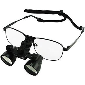 3.5X Magnification Loupes, Galilean Style Titanium Frame, 420mm Distance