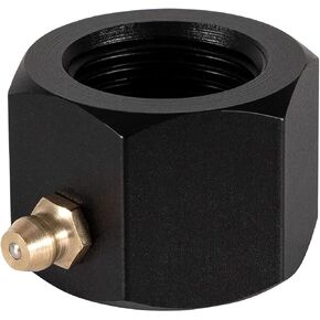 Marine Steering Tube Cable Grease Nut,Cable Lube Tool Boat Steering Cable Grease Fittings for OMC 2861 FSM068, black