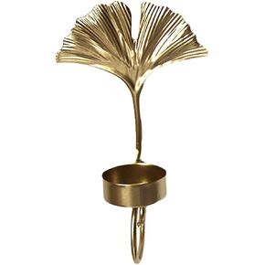 Wall Sconce Candle Holder, Nordic Luxury Wall Hanging Candle Sconces Vintage Metal Wall Hanging Decoration for Home Decor Bedroom Living Room. (Leaf)