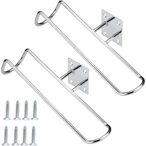 Skates Display Stand Roller Skates Bracket Wall Mount Hanger Rack Storage Display Holder Ice Skates Roller Skates Boot Storage Display Holder 2 Pieces (Silver)