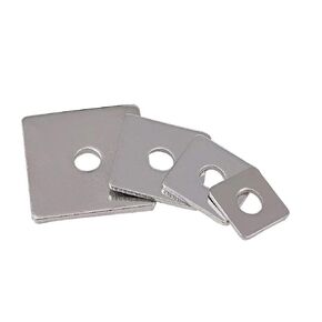 Square Plate Washer, Stainless Steel Heavy Duty Square Washers M10×40×2,3 pcs