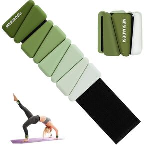 أوزان للمعصم والكاحل للنساء، مجموعة من أوزان للكاحل قابلة للتعديل للذراع والساق، أوزان للمعصم للمشي واليوجا والبيلاتيس والجري والرقص وصالة الألعاب الرياضية 1 رطل لكل منهما in Kuwait