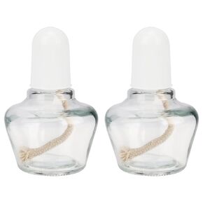 stonylab Alcohol Lamp, 2-Pack 150 ml Glass Bunsen Burners Classic Style Low Temperature Lab Heating Equipment for Laboratories Use, No Alcohol Included