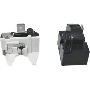 QP-02-4.7 PTC Start Relay (1 Pin) + Refrigerator Overload Protector (1/2HP) Combo