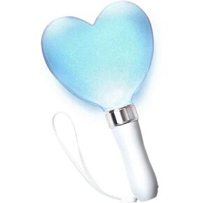 KASCLINO LED Concert Cheering Wand, 15 Color Heart Shaped Cheer Stick Party Flashing Light, Battery Powered Stick for Festivals Rave Birthday Concert Party Supplies(as Shown)
