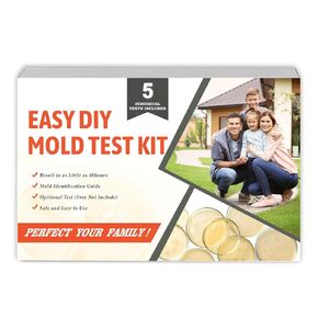 Mold Test Kit for Home Air Quality - Test 5 Locations, DIY Home Mold Detector Kit, Home Air & Surface, HVAC Indoor Quick Mold Testing Kit for Home, Identification Guide Included in Saudi Arabia