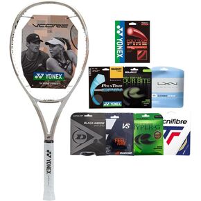 Yonex 2024 VCORE 100L 280g Sand Beige Tennis Racquet - Designed for Spin & Speed - Strung with Your Choice of String & Tension