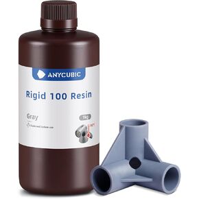 ANYCUBIC Rigid High-Temp Resistant 3D Printer Resin, Extra Toughness & Rigidity, Wide Compatibility for LCD Resin 3D Printers, Applicable for Industrial Parts & Jewelry Prints (Black, 1kg)