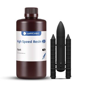 ANYCUBIC High Speed 3D Printer Resin 2.0, Print Up to 3X Faster, Special for Anycubic Photon Mono M5s/M7 Series, Particularly Apply for Large-Size 3D Printing Models, Low Odor (Clear, 1kg)