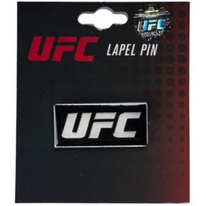 UFC LAPEL PIN LOGO BLACK/WHITE, BlackWhite, ONE SIZE