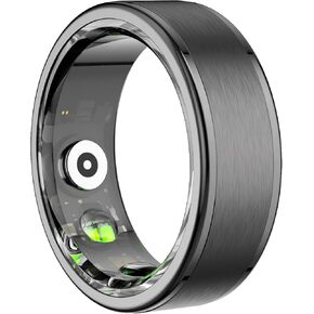 Smart Ring Health Tracker, Men's Smart Ring, Women's Fitness Ring, Heart Rate, Blood Oxygen, Sleep Monitor, Pedometer with APP, 5ATM Waterproof, Compatible with iso and Android (Rose Gold, 8#)