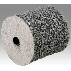 Scotch-Brite 15842 EXL Unitized Wheel, 1/2" x 1/4" x 1/8" 2S FIN, .5" Diameter, Abrasive Grit, 35100 RPM (Pack of 120)