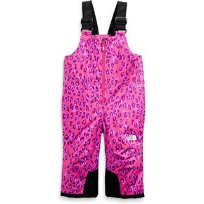 THE NORTH FACE Toddler Snowquest Insulated Bib, Cabaret Pink Leopard Small Print, 2T