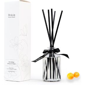 Brakula Reed Diffuser Set, Grapefruit Home Essential Oil Diffuser, 10 Reed Diffuser Sticks, for Bathroom & Office Decor (118ml *2)